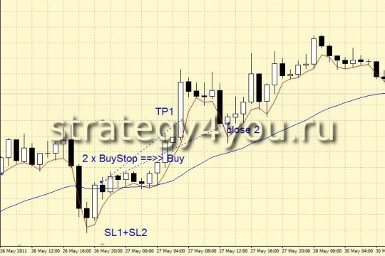 Forex Strategy "Two Lines"