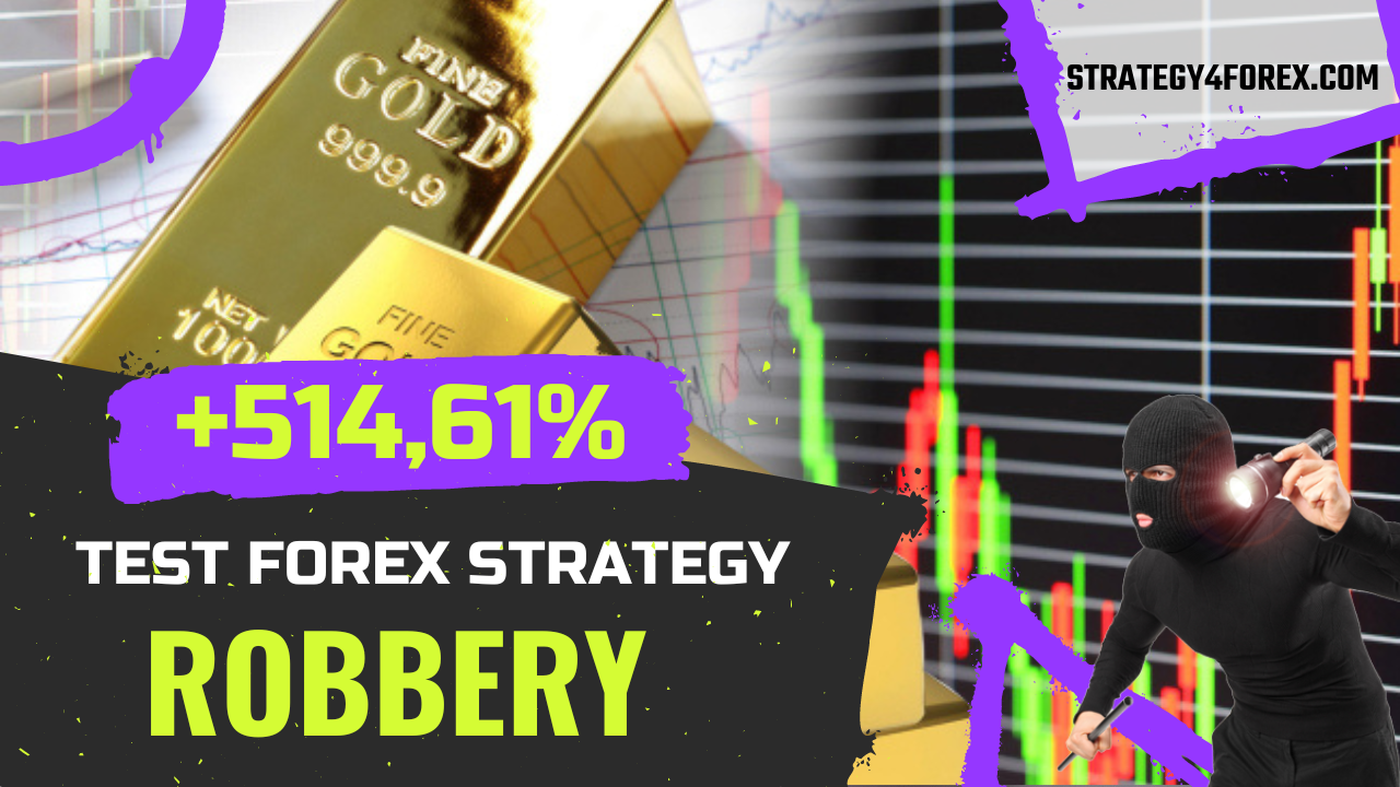 Forex strategy test "Robbery": +514.61% XAUUSD / GOLD